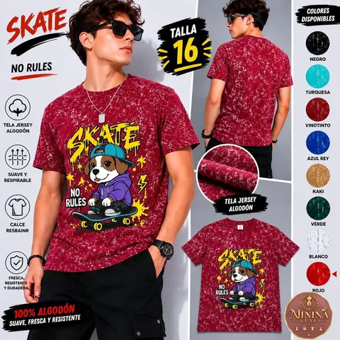Camiseta skate