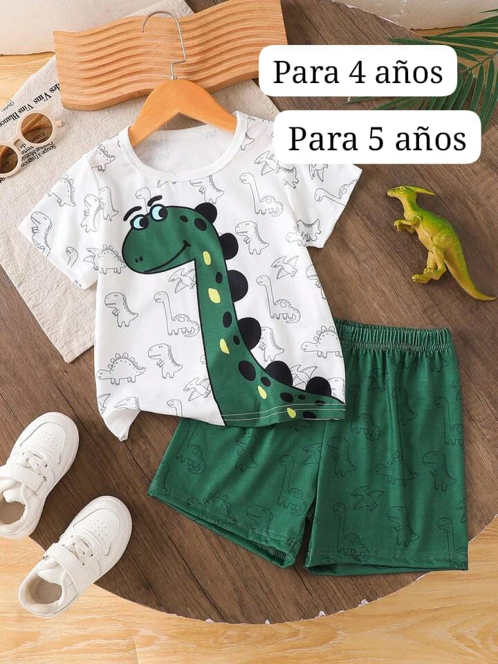 Conjunto dino verde