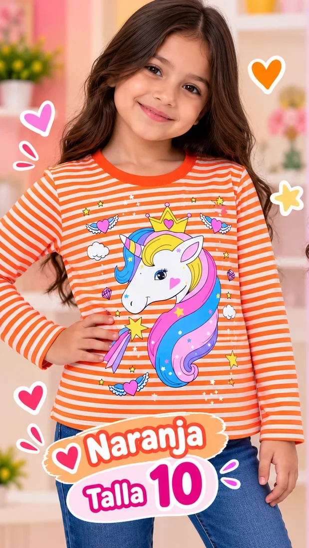 Buso de niña unicornio