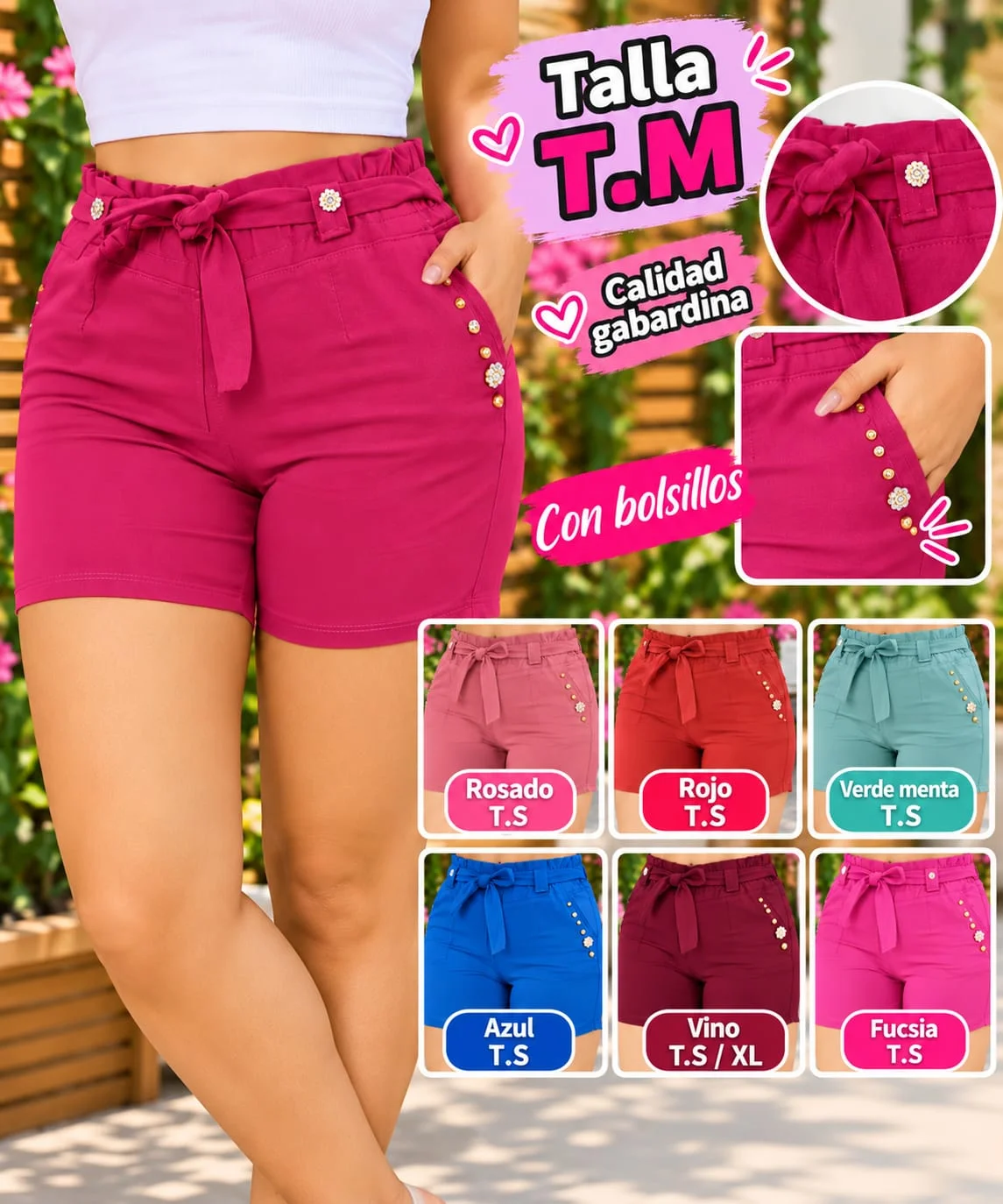 Short gabardina