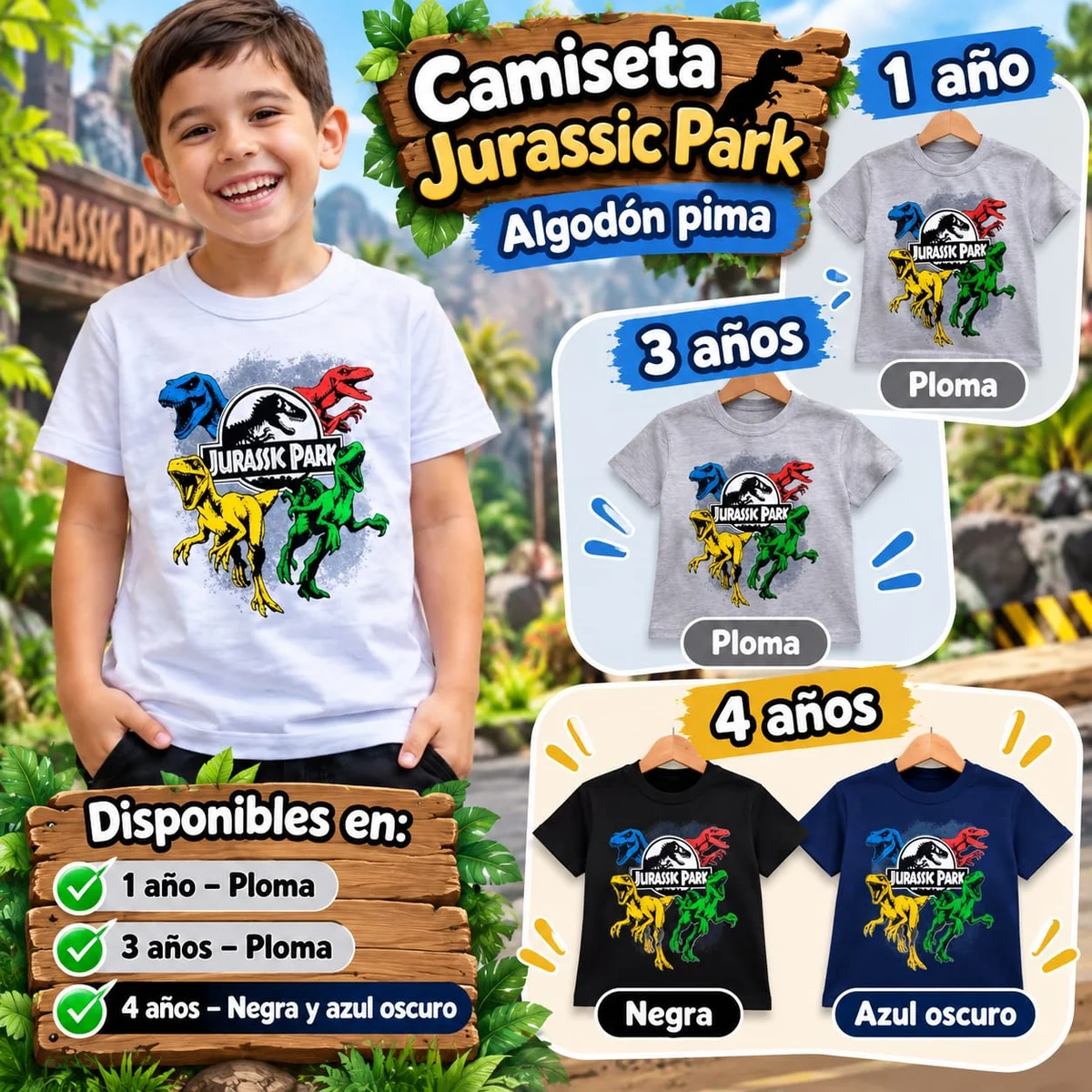 Camiseta dino