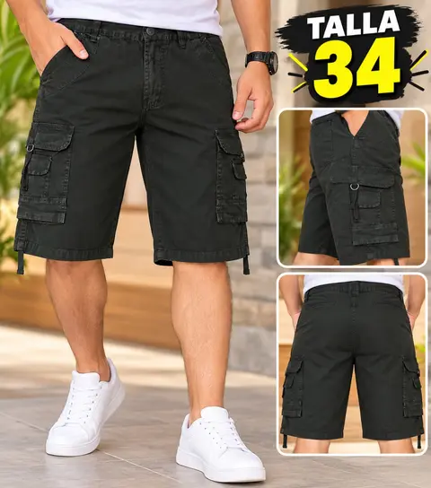 Bermuda de hombre · verde militar