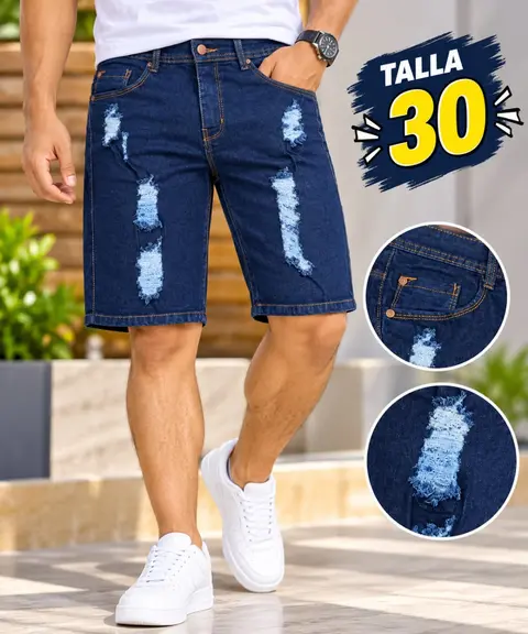 Bermuda de hombre · Azul